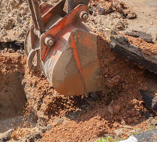 Septic Systems — Ground Being Dug to Receive Septic Services in Fort Mill, Sc Septic Systems — Ground Being Dug to Receive Septic Services in Fort Mill, Sc
