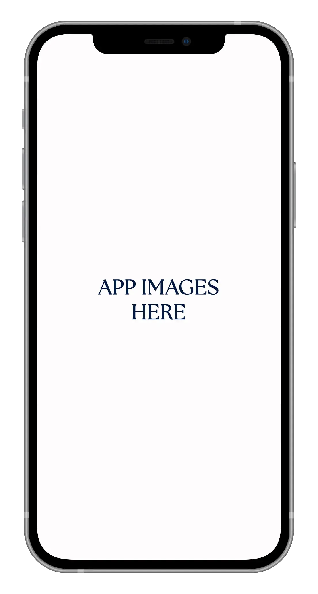 Smartphone displaying the placeholder "App Images Here".