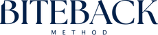 BITEBACK logo with navy text and the word METHOD in a smaller font underneath.