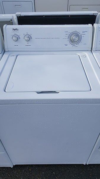 White Colored Washer in Display — Appliance in Sacramento, CA
