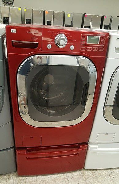 Red-Colored Washer — Appliance in Sacramento, CA