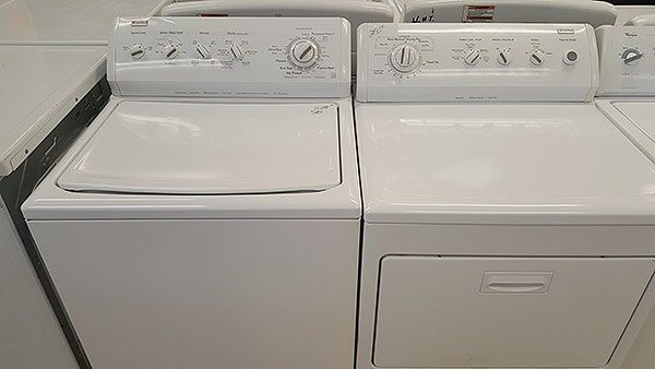 Set of White Colored Washer & Dryer — Appliance in Sacramento, CA