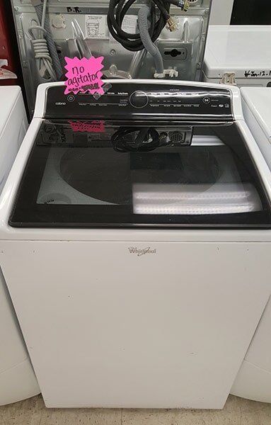 Washer with Black-Colored Top Lid — Appliance in Sacramento, CA