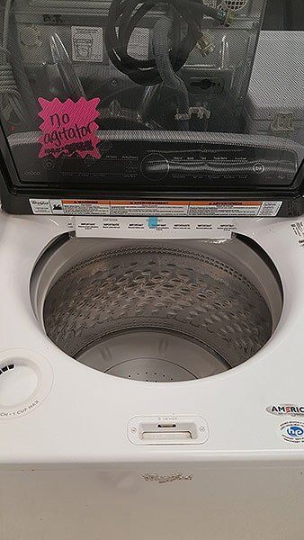Washer in Display with Opened Lid — Appliance in Sacramento, CA