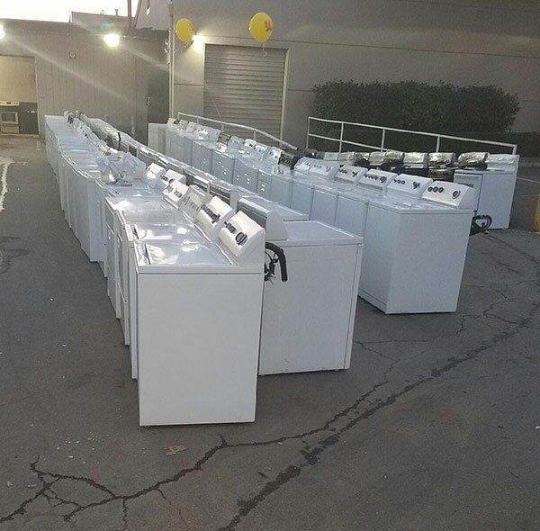 Rows of Washers Outside — Appliance in Sacramento, CA