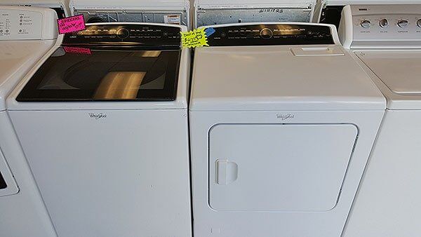Black & White Colored Washer & Dryer — Appliance in Sacramento, CA