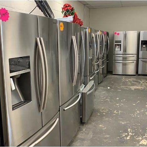 Indoor Showcase of Refrigerators — Appliance in Sacramento, CA Indoor Showcase of Refrigerators — Appliance in Sacramento, CA