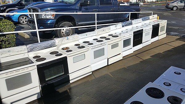 Outdoor Display of Stoves — Appliance in Sacramento, CA