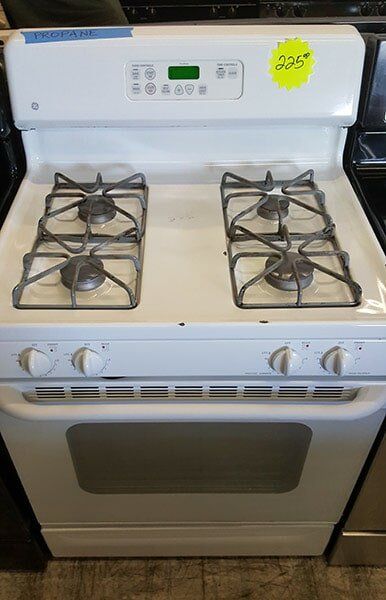 All-White Colored Stove — Appliance in Sacramento, CA