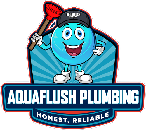 A blue water droplet character holding a plunger, wearing a hat, labeled 