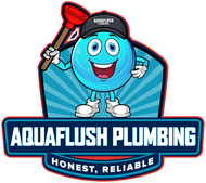 A blue water droplet character holding a plunger, wearing a hat, labeled 