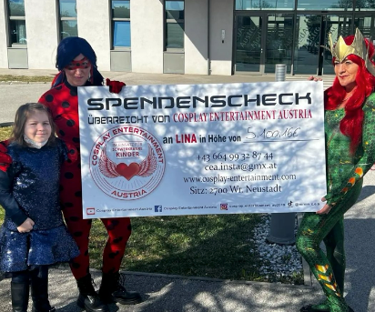 Spendenübergabe Spendenscheich