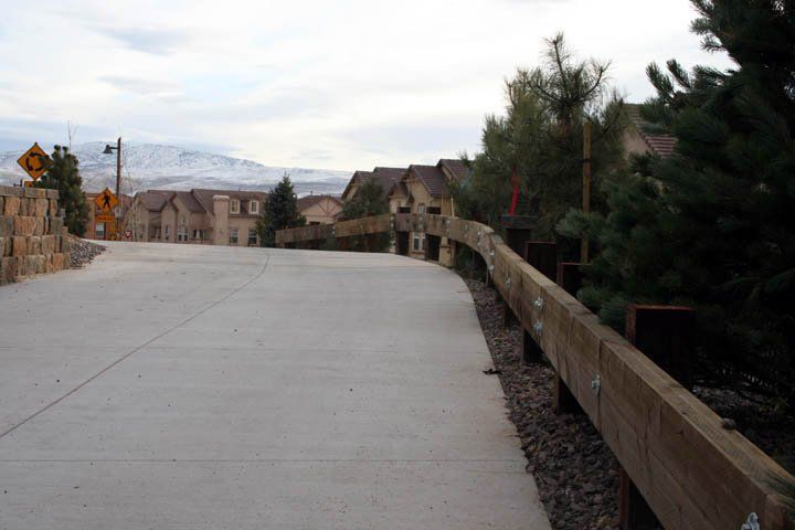 Wood Guard Rail On High Way — Sparks, NV — Tholl Fence, Inc.