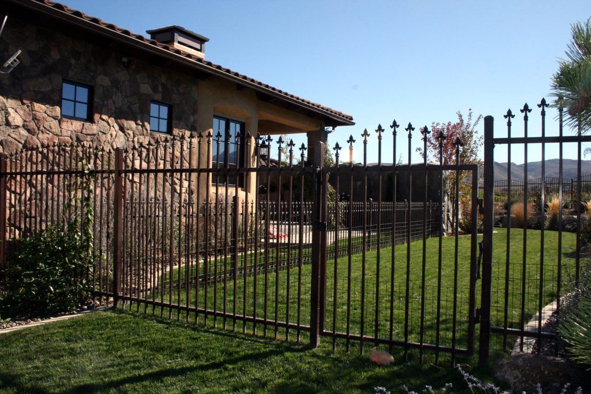Brown Iron Fence — Sparks, NV — Tholl Fence, Inc.