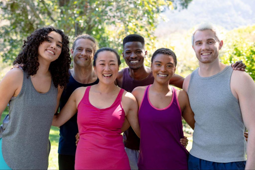 group photo after exercise