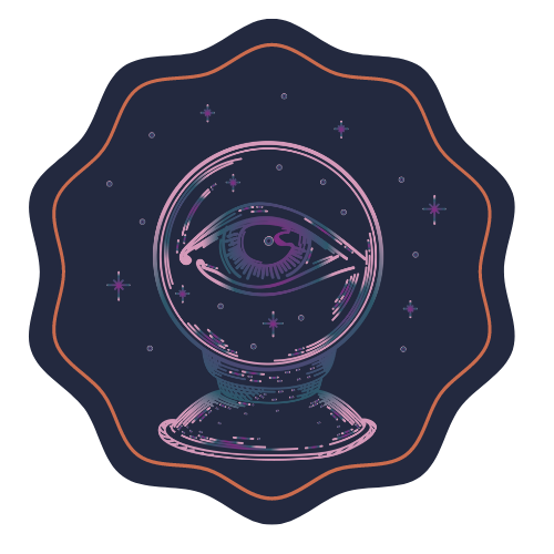 icono Astro publicidad con ojo en el centro