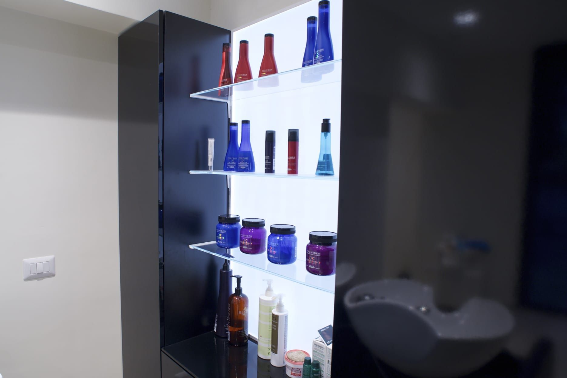 mensole espostive parrucchieri