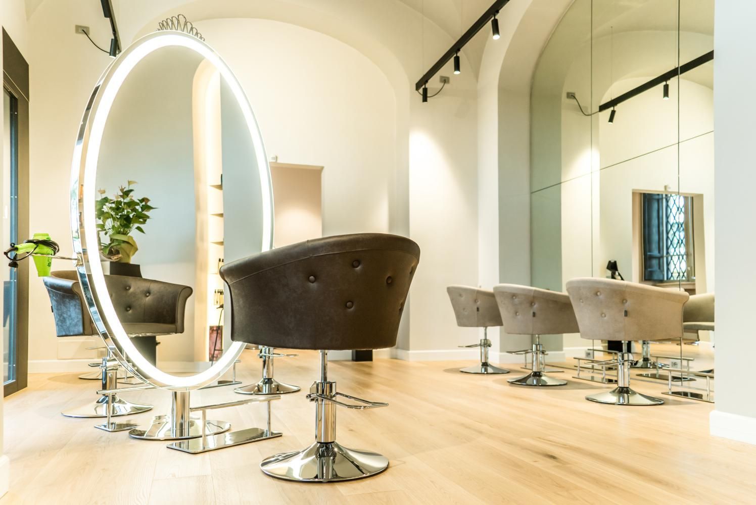 specchio con luce led