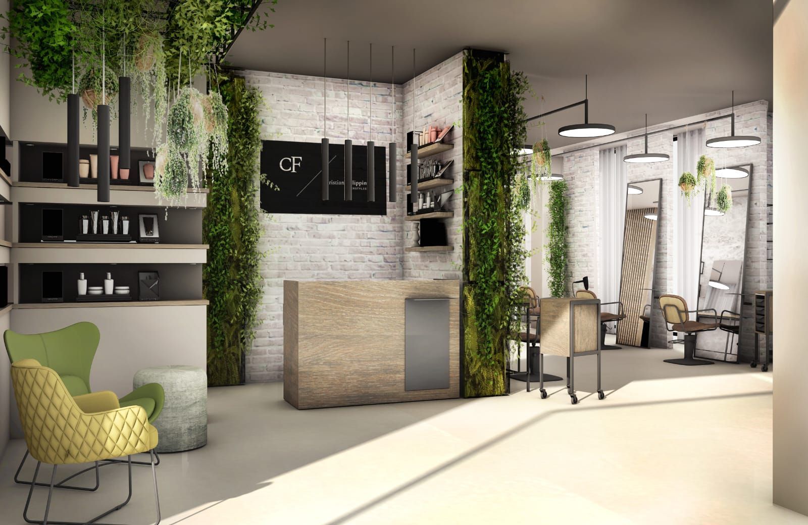 cassa reception in legno