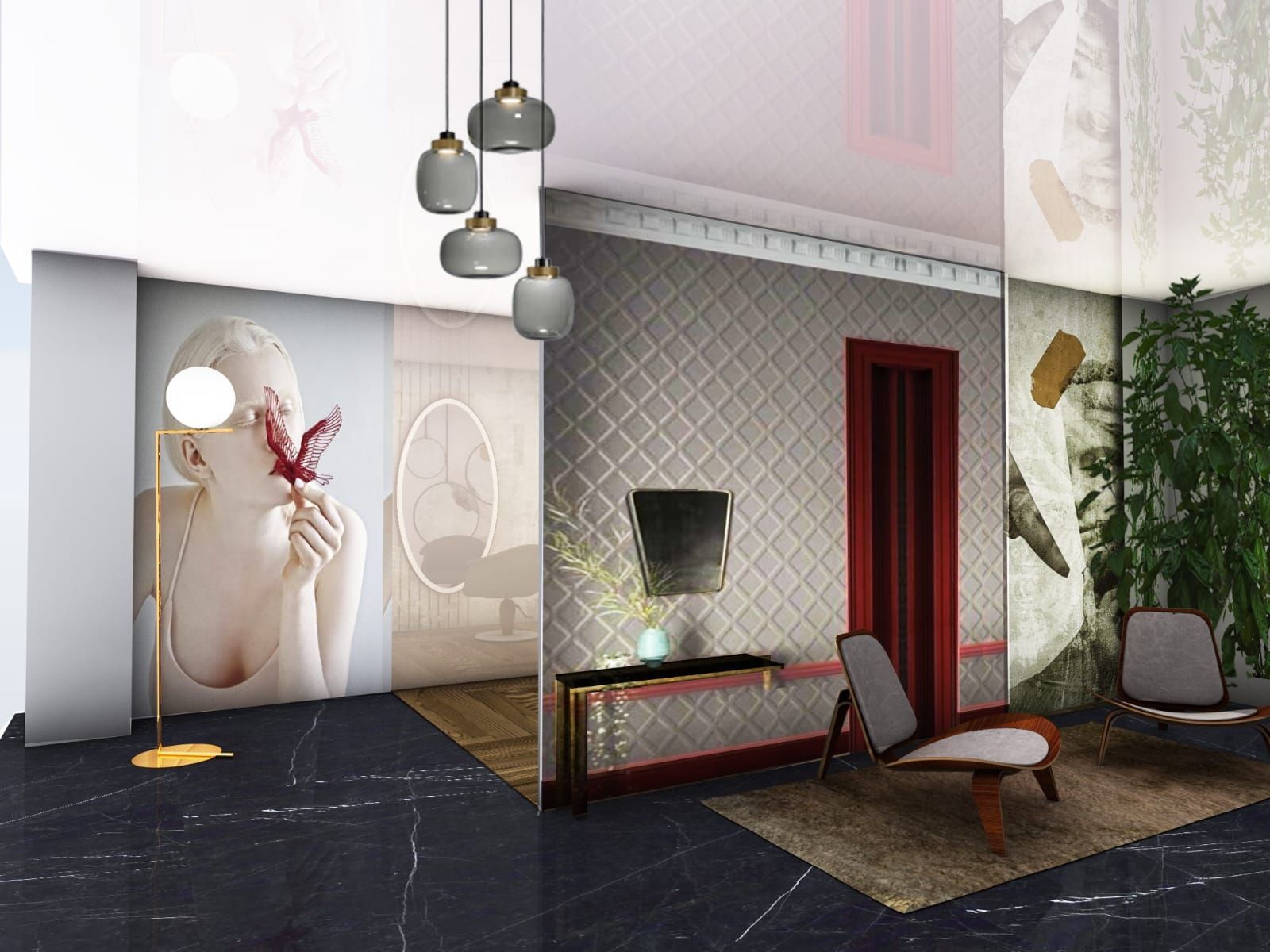 arredamento elegante per parrucchieri