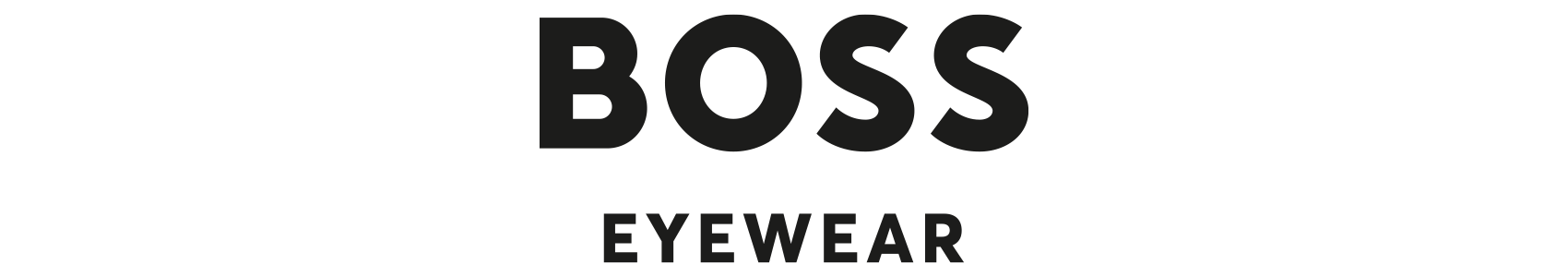 Logo per Boss Eyewear, con la parola