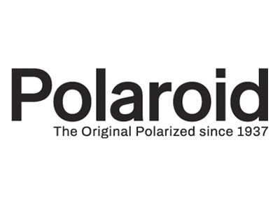 Logo Polaroid: testo in grassetto e nero,