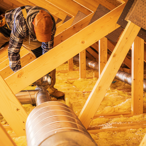 airconditioning unit worker