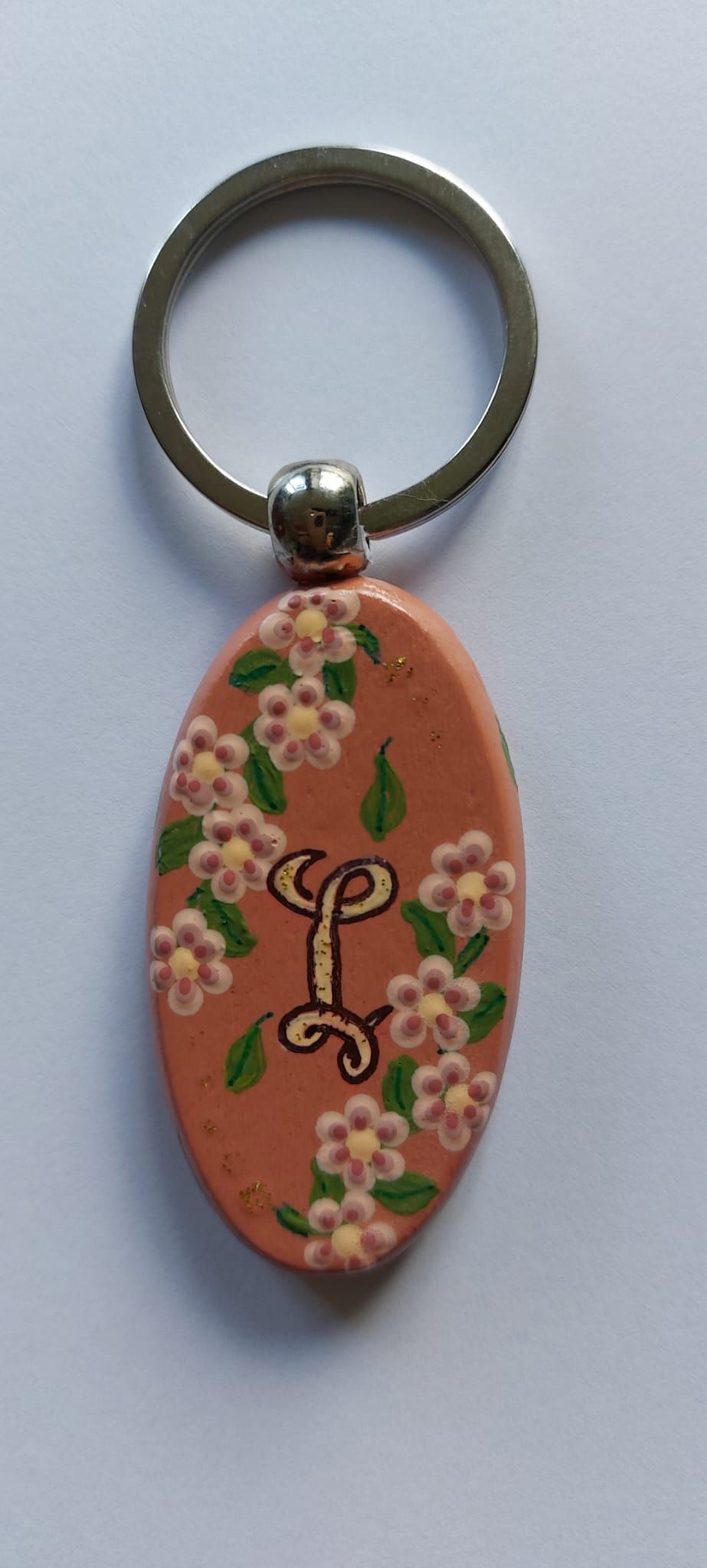 Sleutelhangertje met de letter 