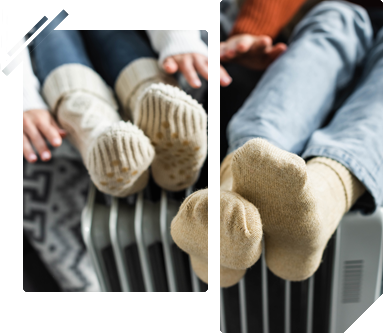 Chilled Haven Cooling & Heating technician inspecting heating element for a home in Phoenix, addressing issues like uneven heating and poor temperature control to improve comfort.