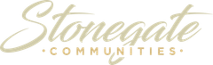 The stonegate communities logo is on a white background.