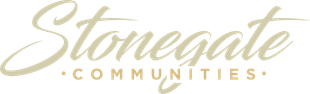 The stonegate communities logo is on a white background.