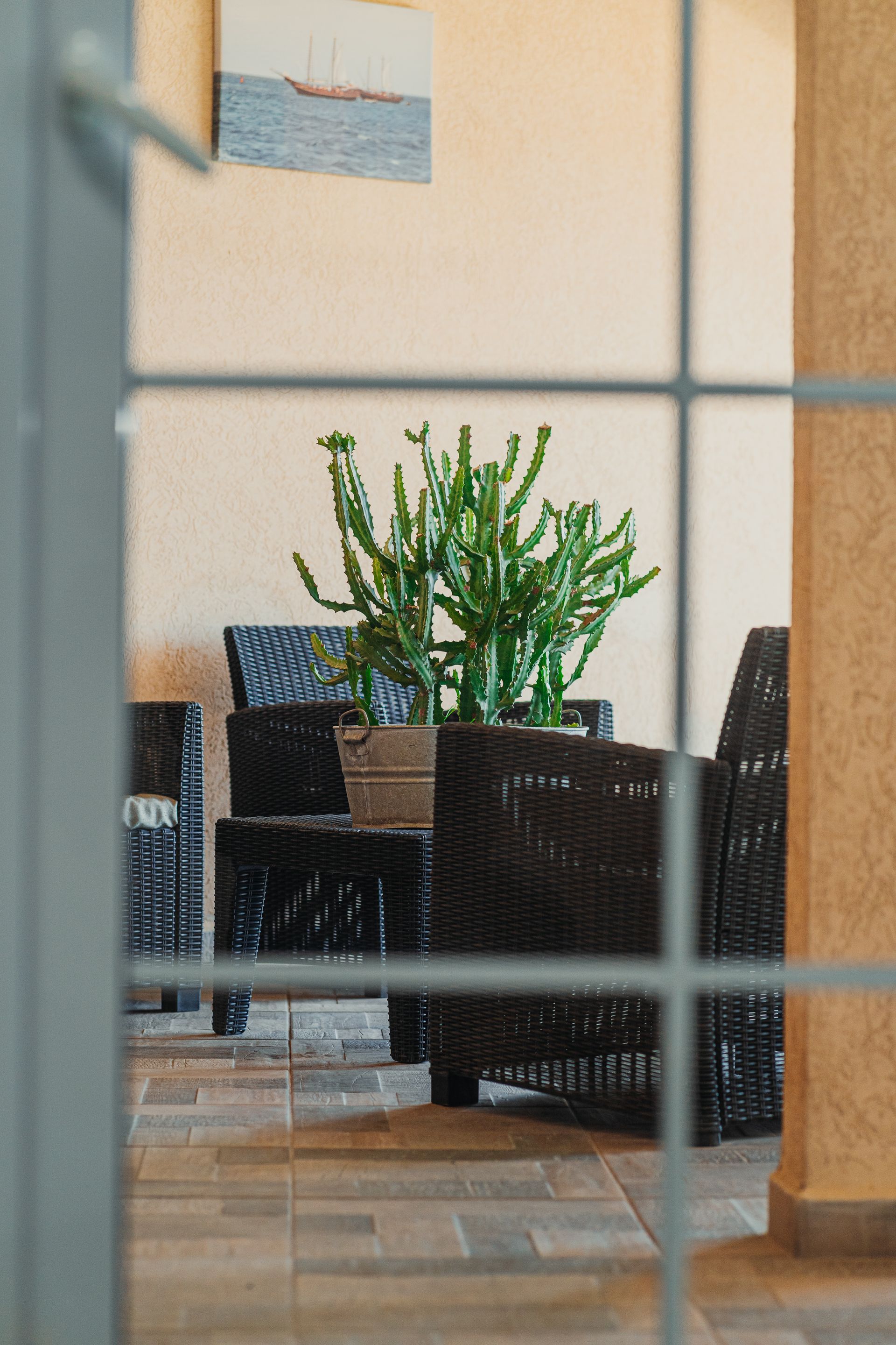 Terraza que esta ubicada junto al apartamento Sunem