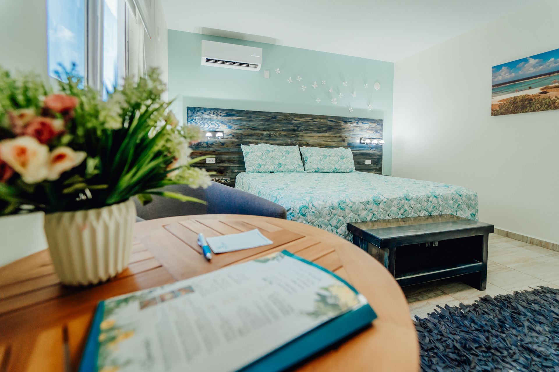 Dormitorio de un apartamento para parejas
