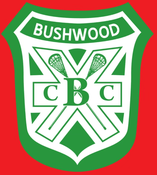 A green and white logo for bushwood cbc