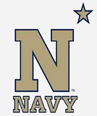 A logo for the navy with the letter n and a star.