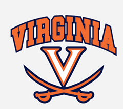 A virginia logo with two crossed swords