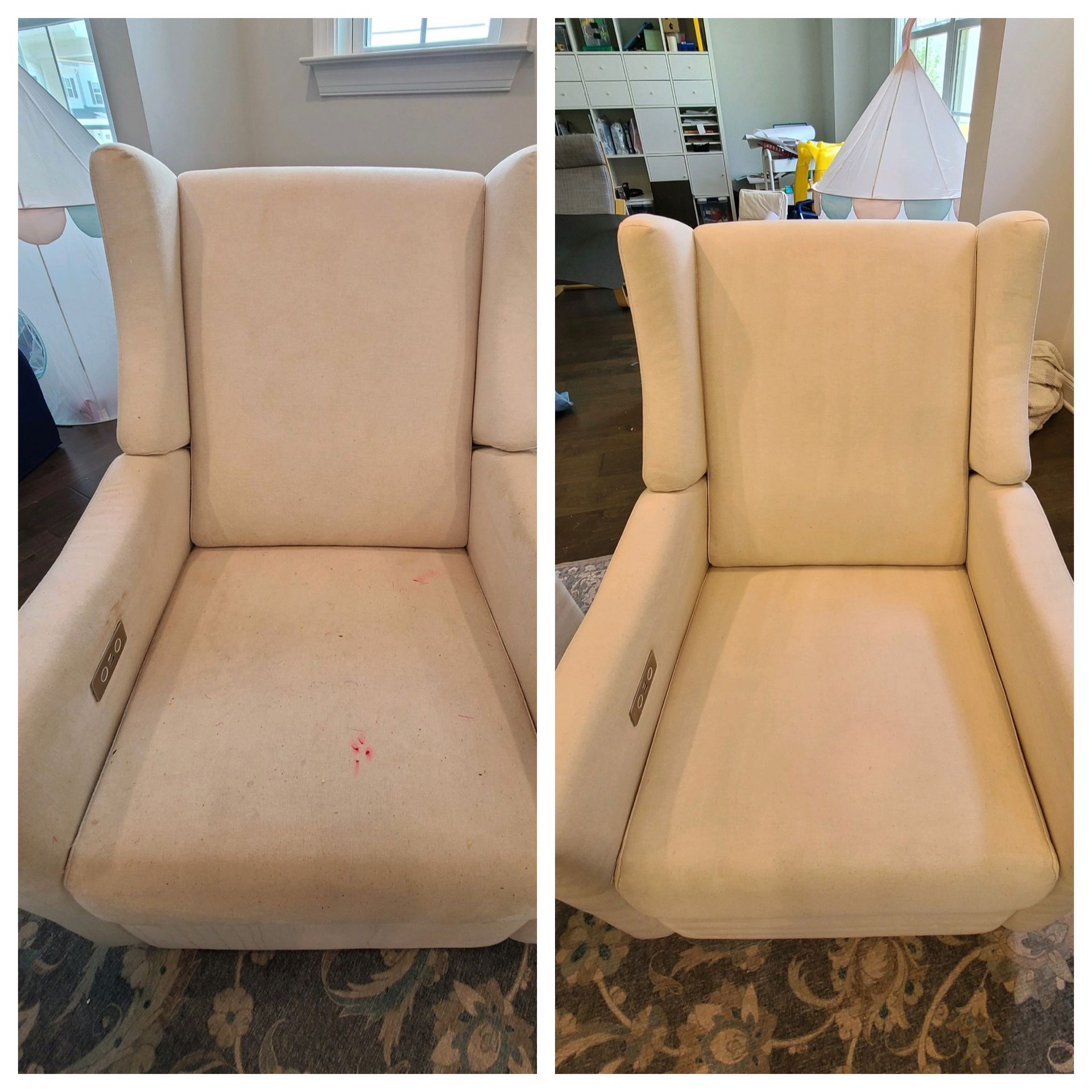 Fabric chair cleaning
Upholstery cleaning 