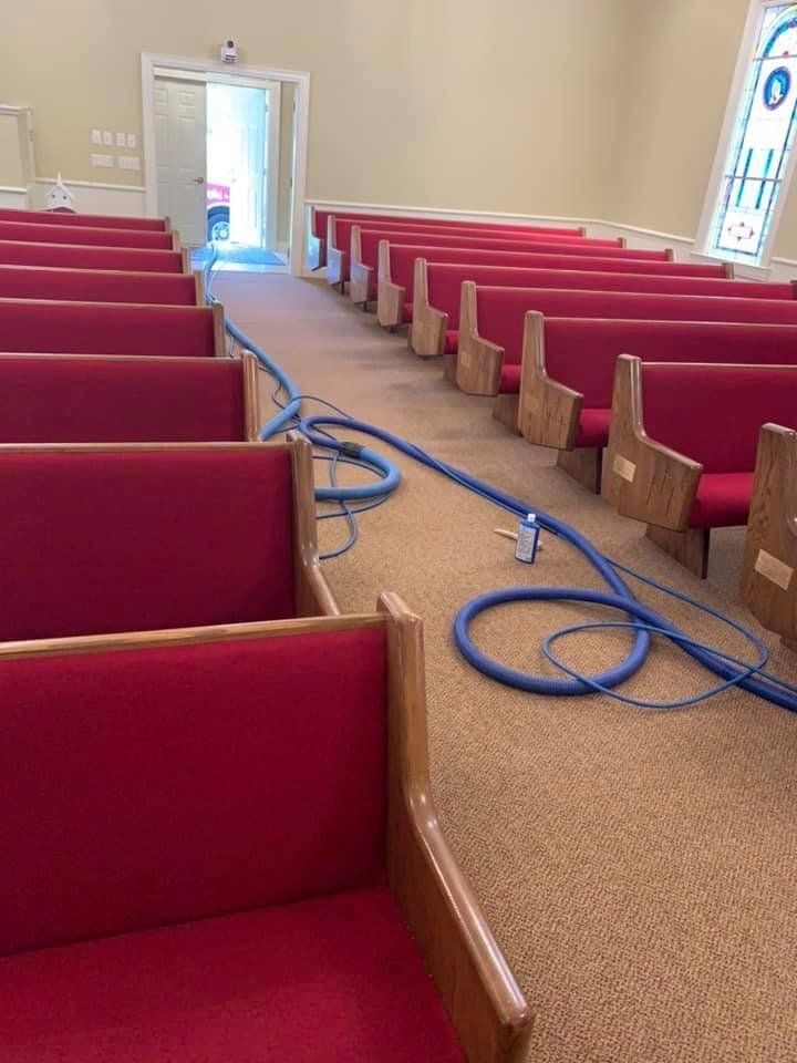 Church pew cleaning
Pew seat cleaning
