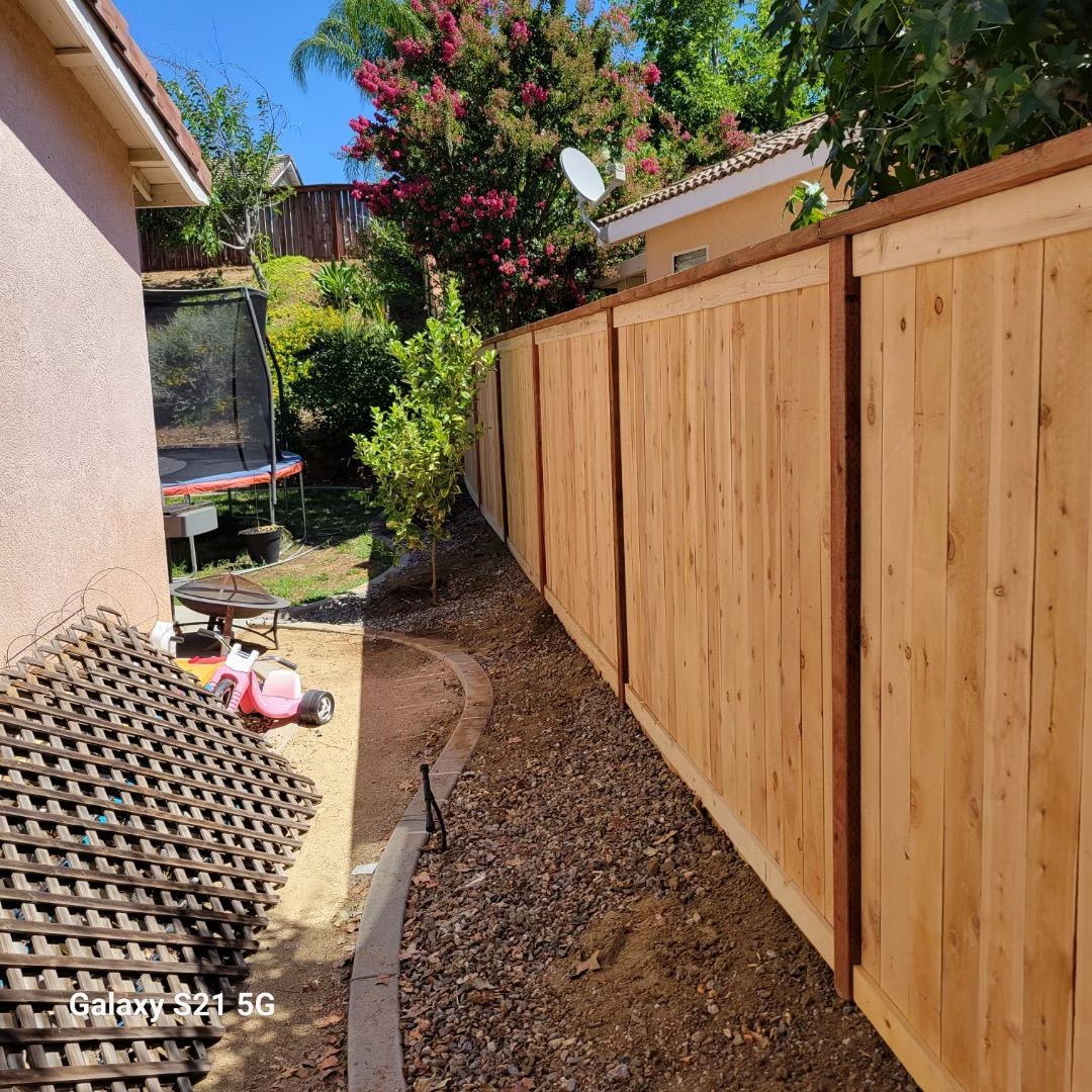 Huge Brown Fence - Perris, CA - Good Fence