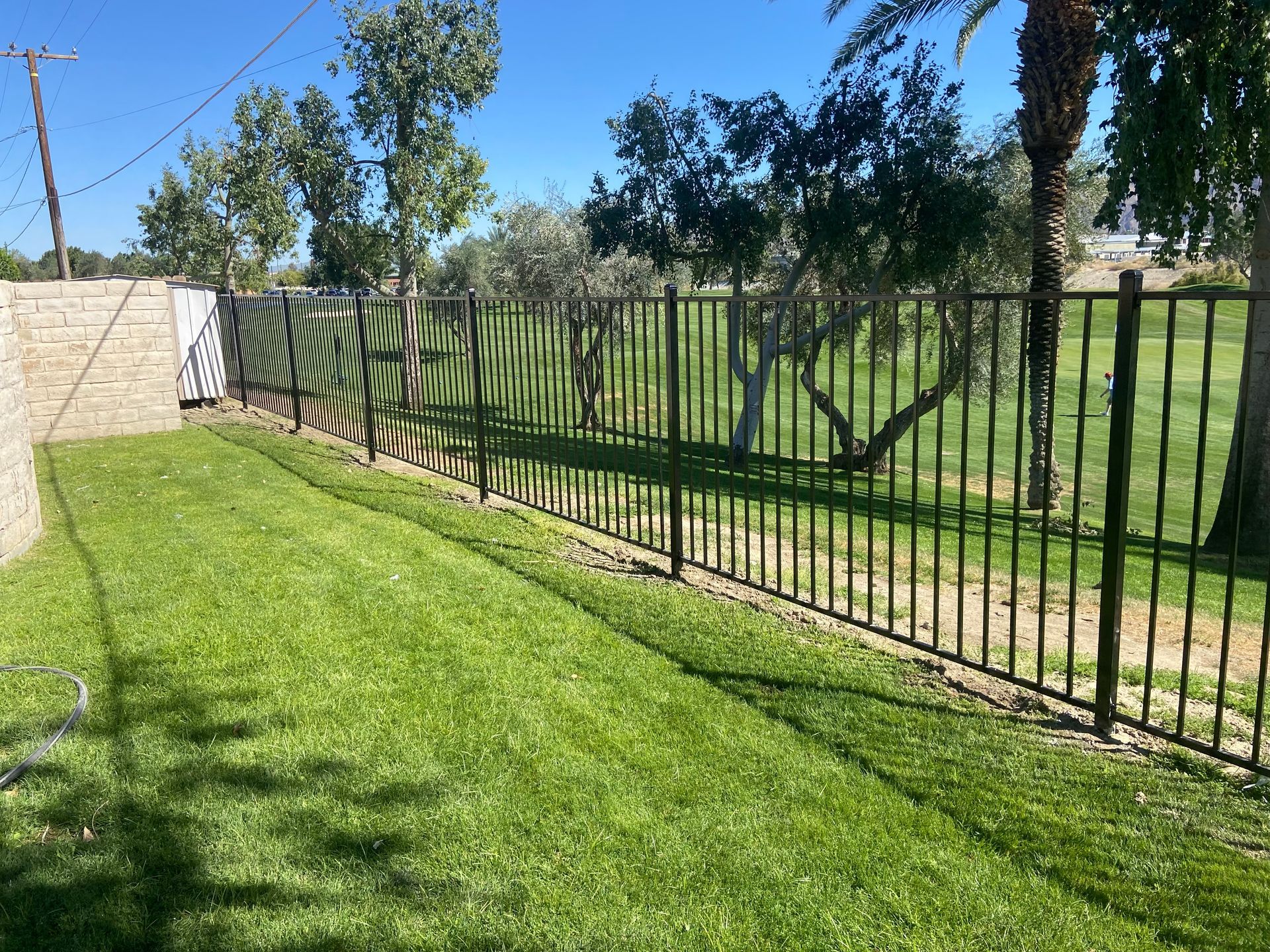 Fence on Grass - Perris, CA - Good Fence