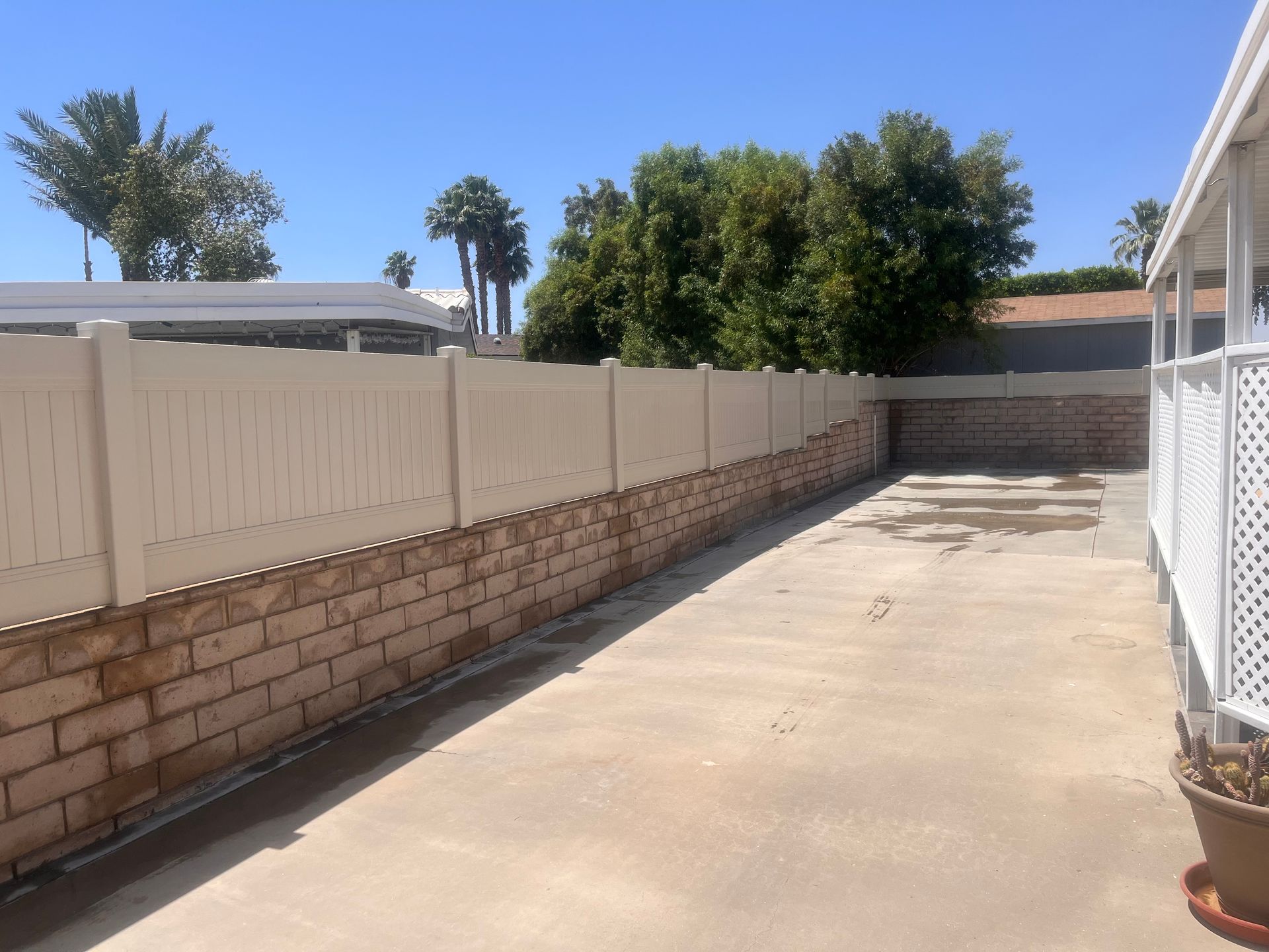 Fence on Concrete - Perris, CA - Good Fence
