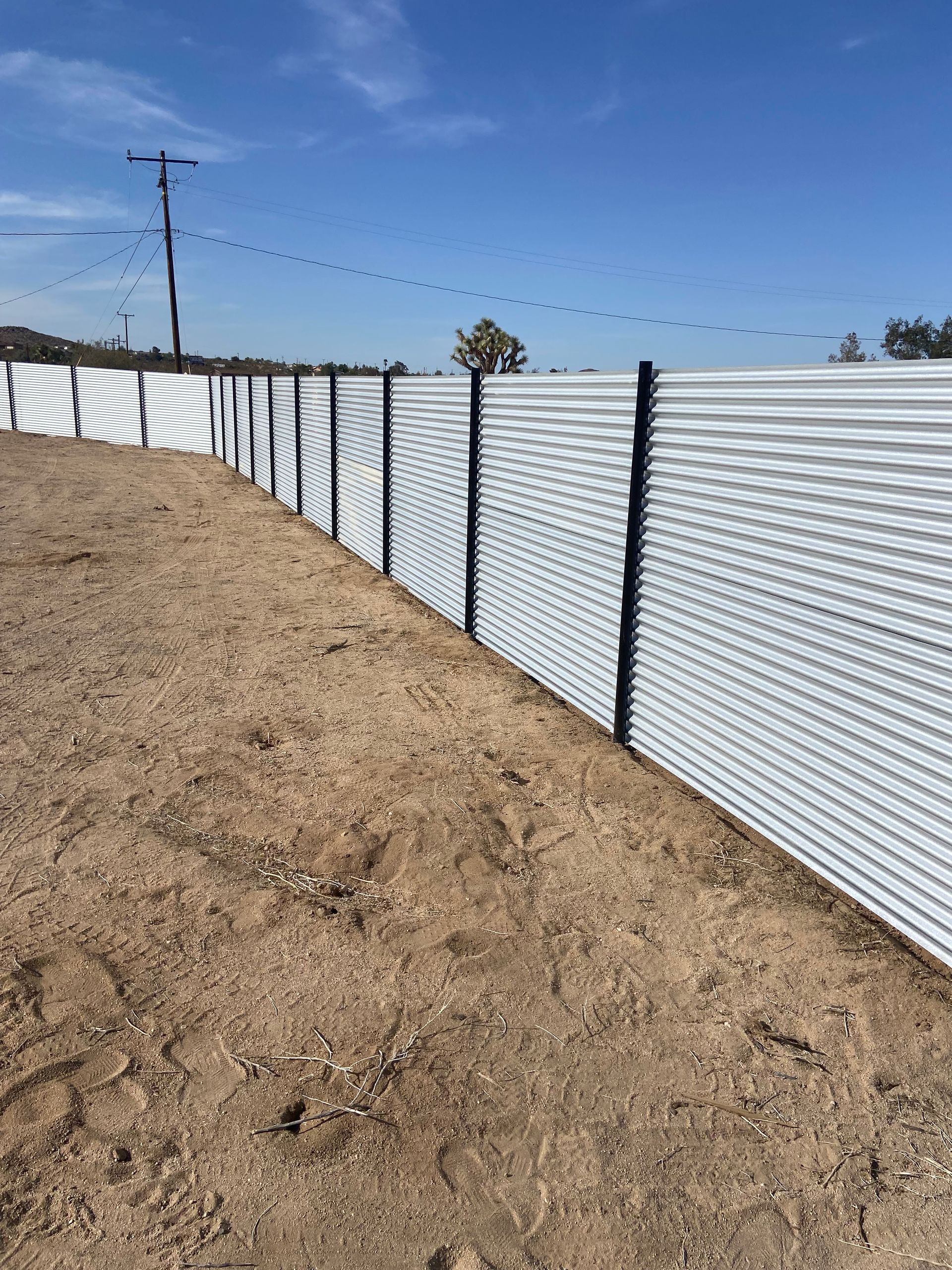 Long Metal Fence - Perris, CA - Good Fence