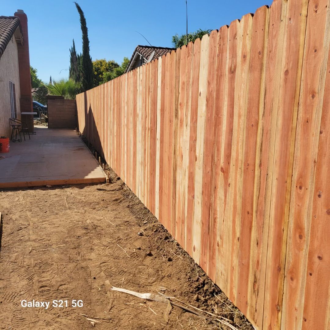 Wood Fence with No Paint - Perris, CA - Good Fence