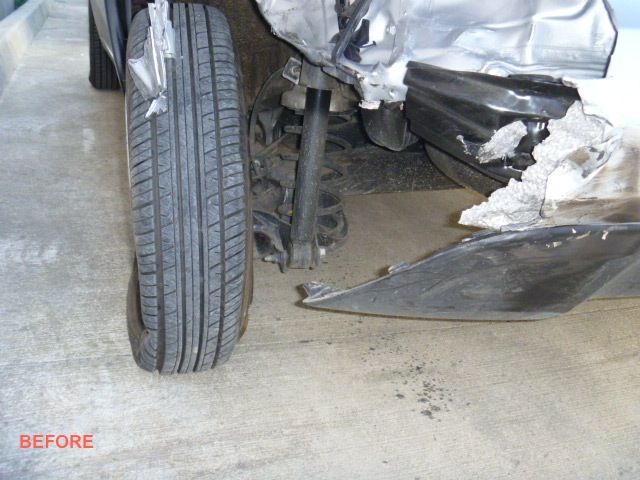 A picture of a car before it was damaged