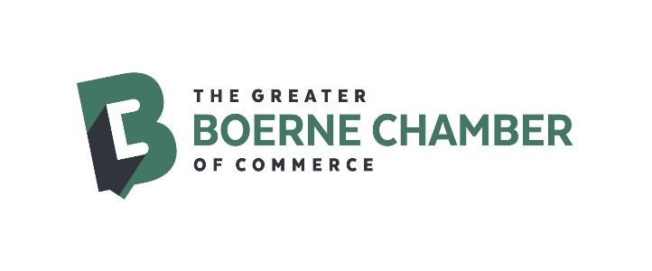 The greater boerne chamber of commerce logo on a white background.