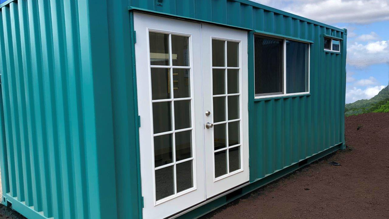 Custom space and Individualized Solution with french doors and window