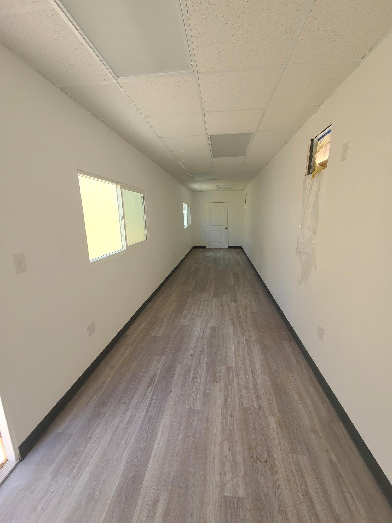 Office Interior with Laminated Flooring