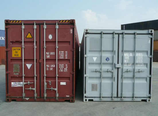 New (One Trip) 40' Standard Height Shipping Container exterior doors