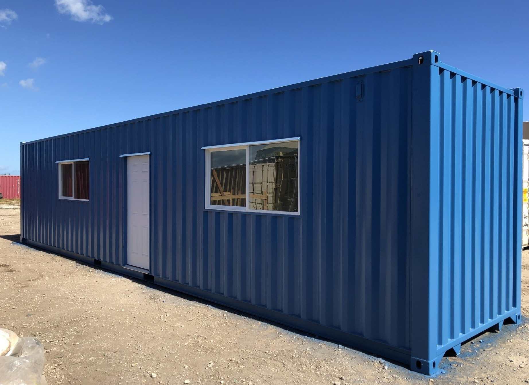 40' Shipping Container Office Contractor's Model exterior