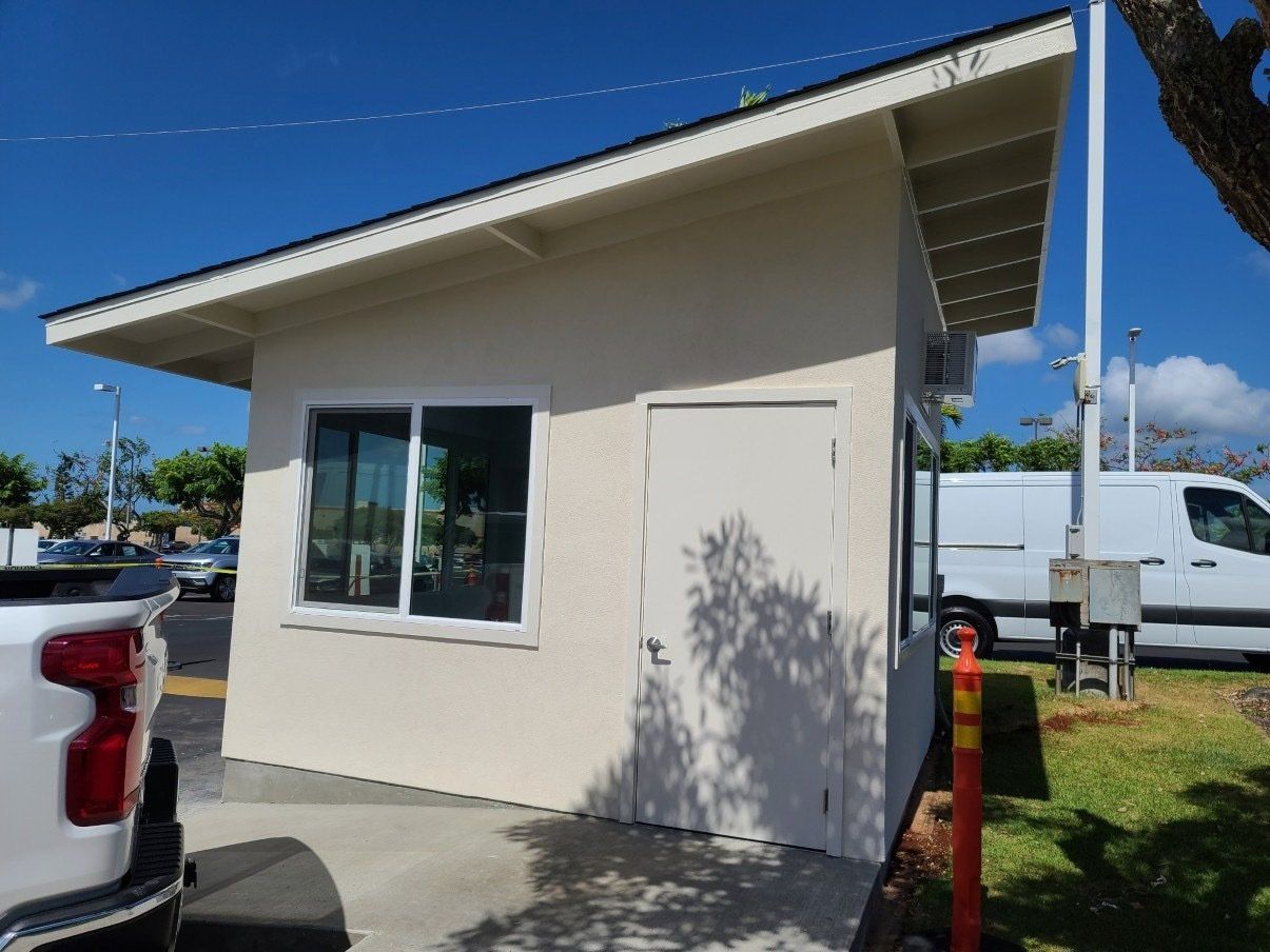 Studio Shed with window and door and slant roof